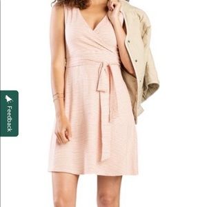Toad&Co Cue sleeveless wrap dress size SX